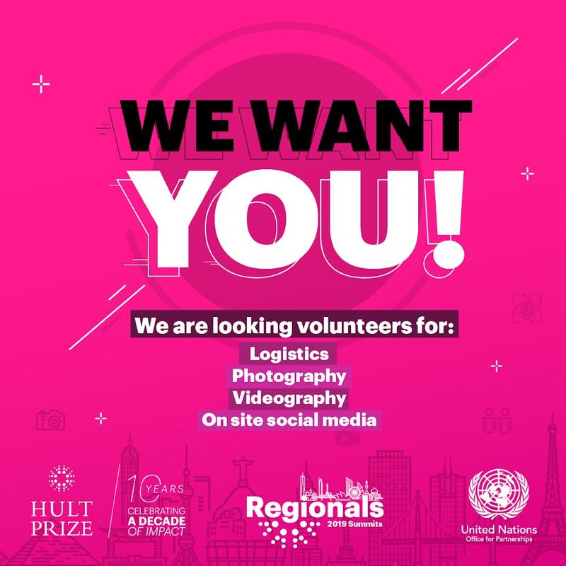 Volunteers Application - Hult Prize Madrid Regional Summit 2019