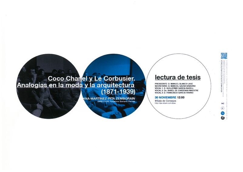Coco Chanel y Le Corbusier. Analogías en la moda y la arquitectura (1871-1939)
