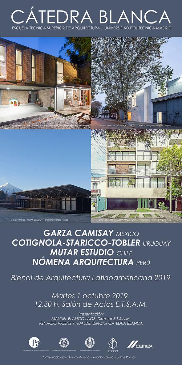 Conferencia y coloquio a cargo de cuatro equipos de arquitectura presentes en la BAL 2019 Conferencia y coloquio a cargo de cuatro equipos de arquitectura presentes en la BAL 2019