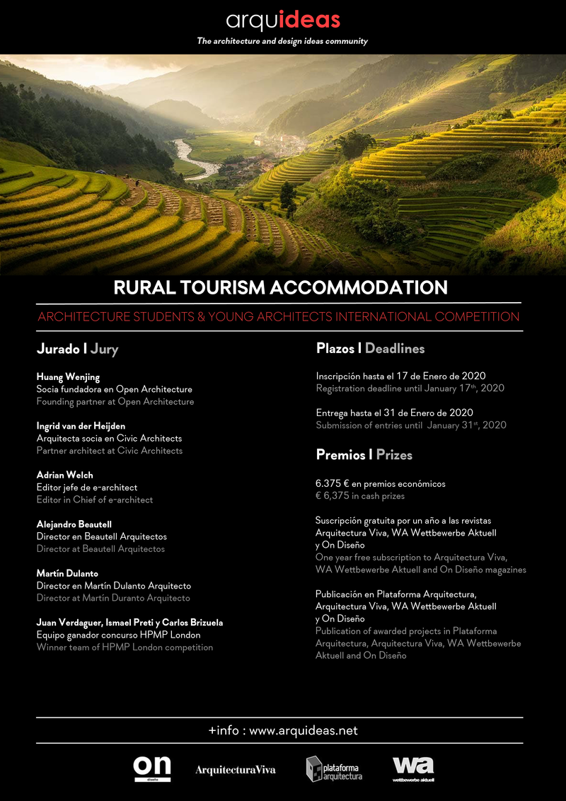 Concurso de arquitectura Rural Tourism Accommodation (RuTA) Vietnam