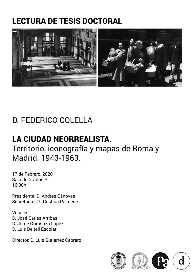 La ciudad neorrealista. Territorio, iconografía y mapas de Roma y Madrid. 1943-1963