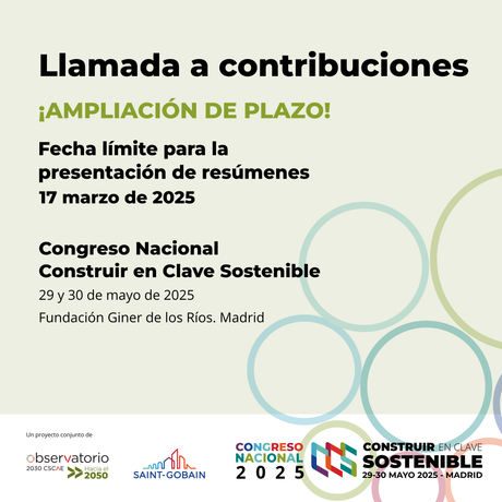 I CONGRESO NACIONAL CONSTRUIR EN CLAVE SOSTENIBLE 2025