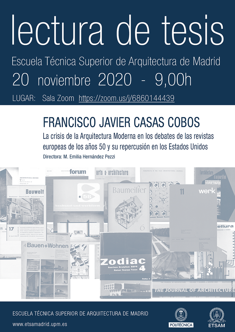 La crisis de la Arquitectura Moderna en los debates de las revistas europeas de los años 50 y su repercusión en los Estados Unidos La crisis de la Arquitectura Moderna en los debates de las revistas europeas de los años 50 y su repercusión en los Estados Unidos